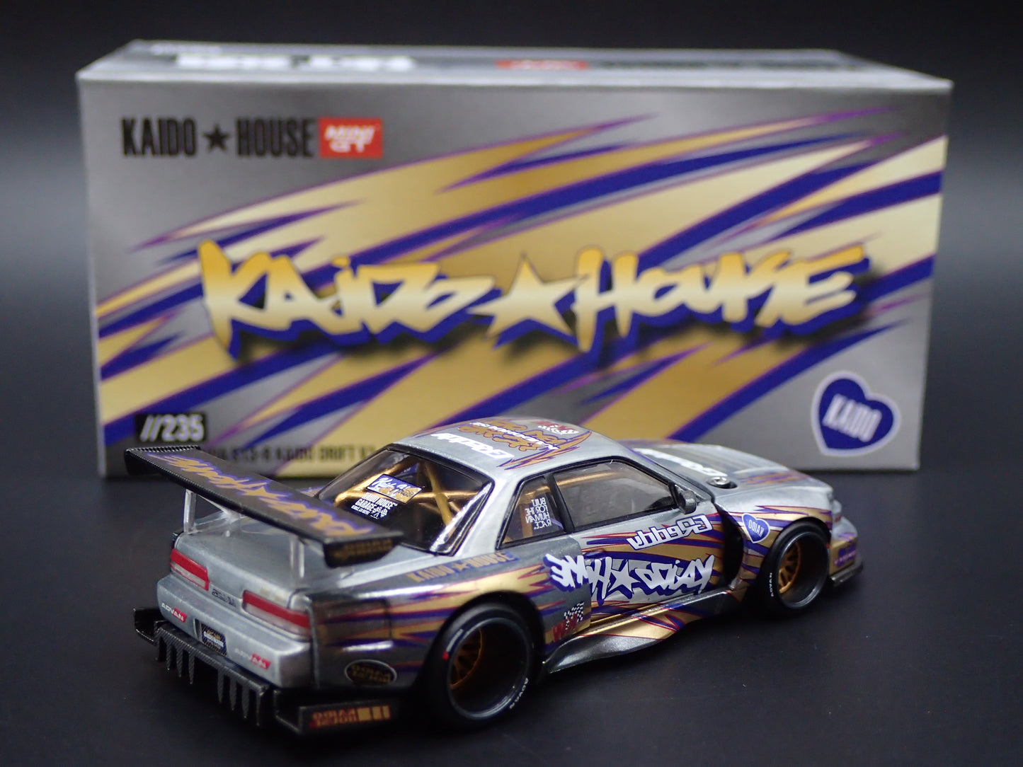 2026 KAIDO DRIFT NISSAN SILVIA S13-R V1 #235 RAW CHASE 1/64 SCALE DIECAST MODEL CAR