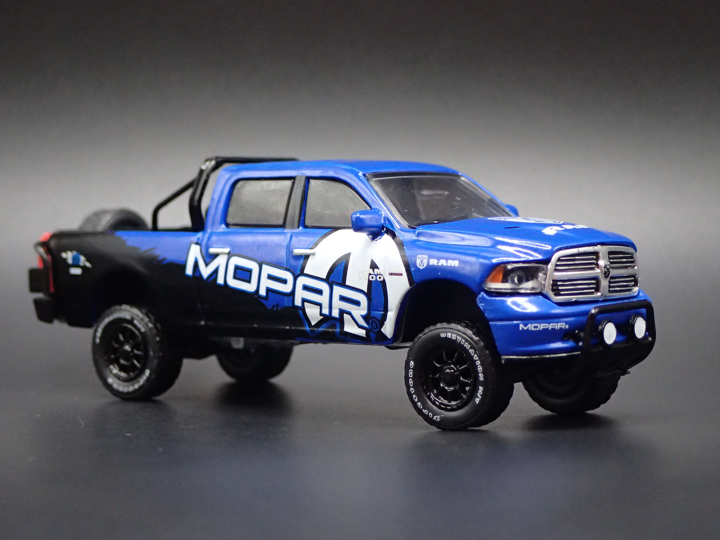 2009-2018 RAM 1500 4X4 BLUE MOPAR 1/64 SCALE COLLECTIBLE DIECAST MODEL CAR