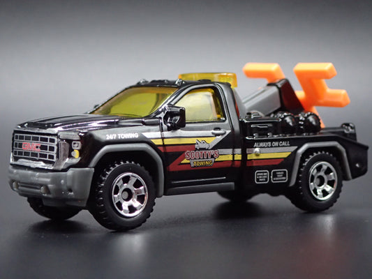 2024 GMC SIERRA 3500 TOW TRUCK WRECKER 1/64 SCALE DIORAMA DIECAST MODEL CAR