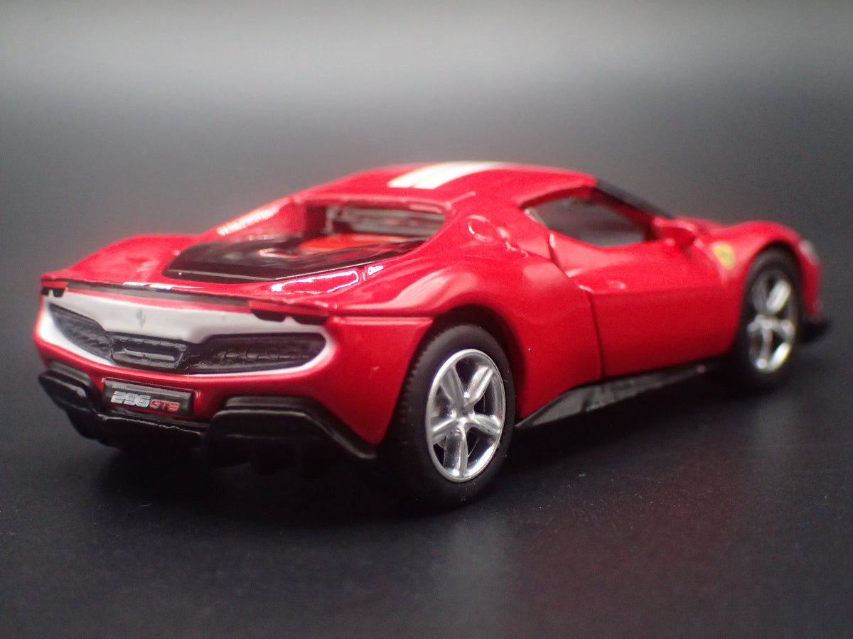 2022-2026 FERRARI 296 GTB ASSETTO FIORANO RED 1:64 SCALE COLLECTIBLE DIECAST MODEL CAR