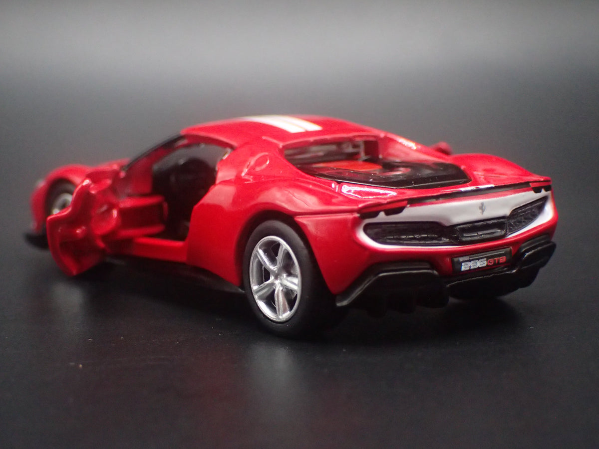 2022-2026 FERRARI 296 GTB ASSETTO FIORANO RED 1:64 SCALE COLLECTIBLE DIECAST MODEL CAR