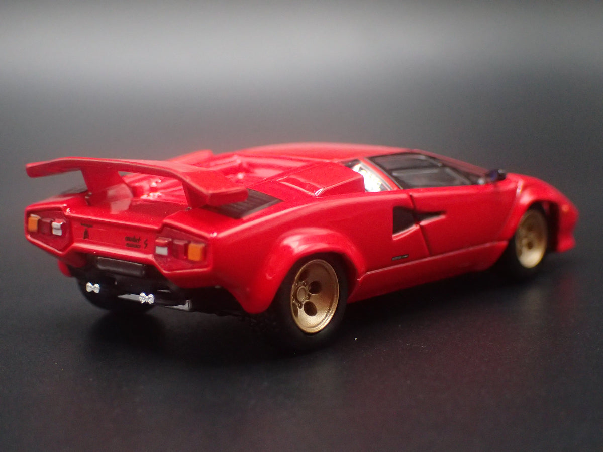 LAMBORGHINI COUNTACH RED 1:64 SCALE COLLECTIBLE DIORAMA DIECAST MODEL CAR