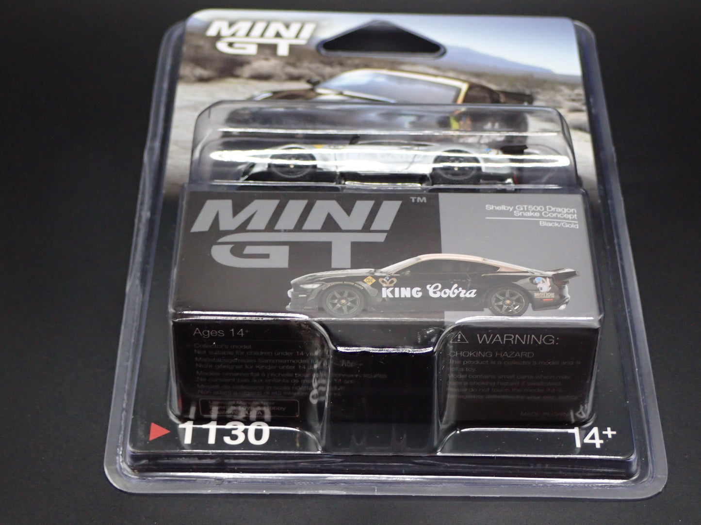 FORD MUSTANG SHELBY GT500 DRAGON SNAKE RAW CHASE TSM MINI GT #1130 1/64 2026