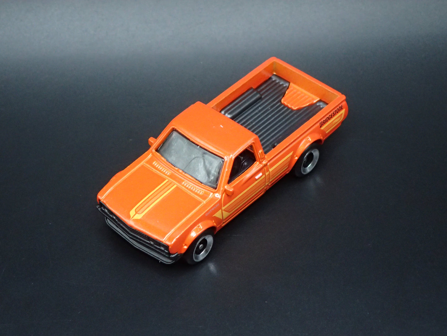 1973-1979 DATSUN 620 PICKUP TRUCK JDM ORANGE 1:64 SCALE DIORAMA DIECAST MODEL CAR