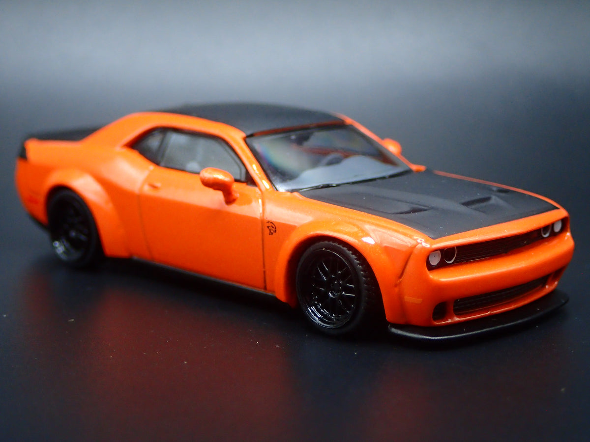 2011-2023 DODGE CHALLENGER SRT HELLCAT ORANGE 1/64 SCALE DIECAST MODEL CAR