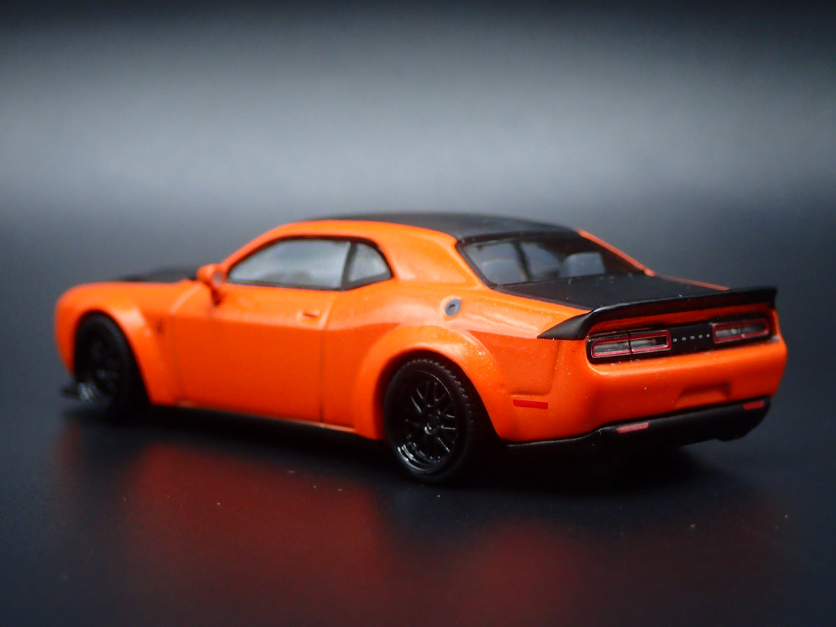 2011-2023 DODGE CHALLENGER SRT HELLCAT ORANGE 1/64 SCALE DIECAST MODEL CAR