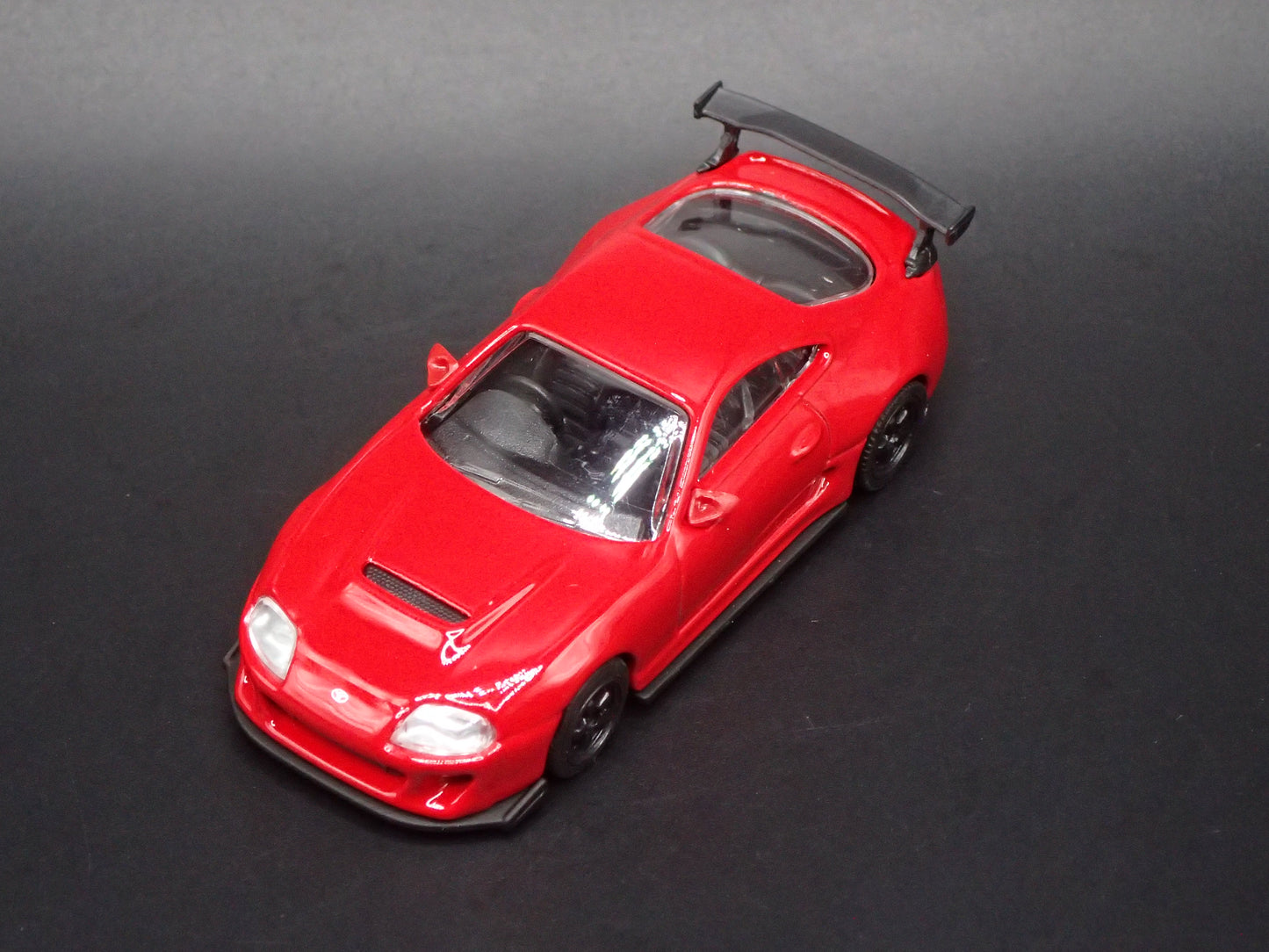 1993 - 2002 TOYOTA SUPRA RED 1/64 SCALE COLLECTIBLE DIORAMA DIECAST MODEL CAR