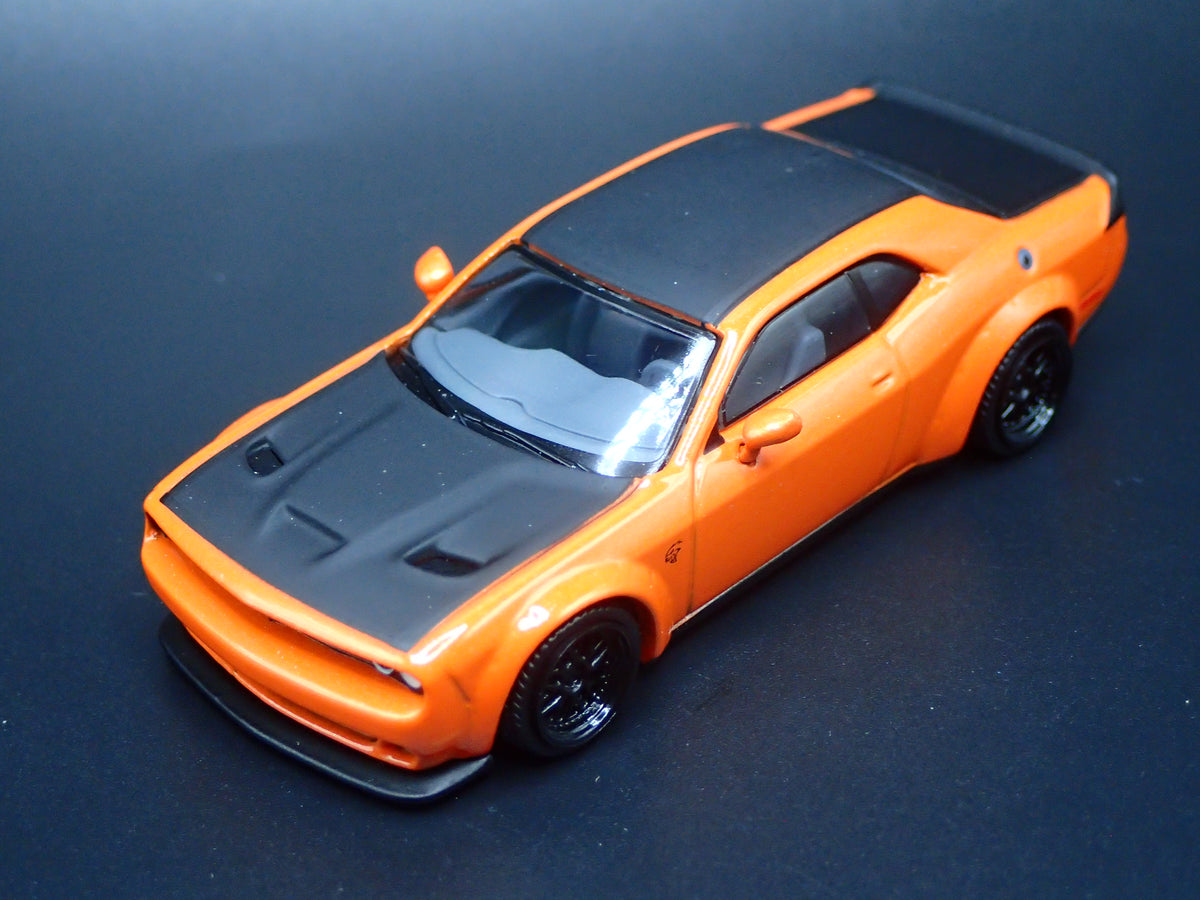 2011-2023 DODGE CHALLENGER SRT HELLCAT ORANGE 1/64 SCALE DIECAST MODEL CAR