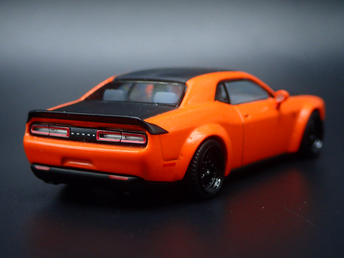 2011-2023 DODGE CHALLENGER SRT HELLCAT ORANGE 1/64 SCALE DIECAST MODEL CAR