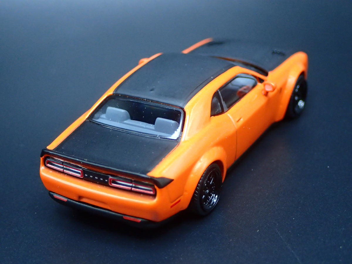 2011-2023 DODGE CHALLENGER SRT HELLCAT ORANGE 1/64 SCALE DIECAST MODEL CAR