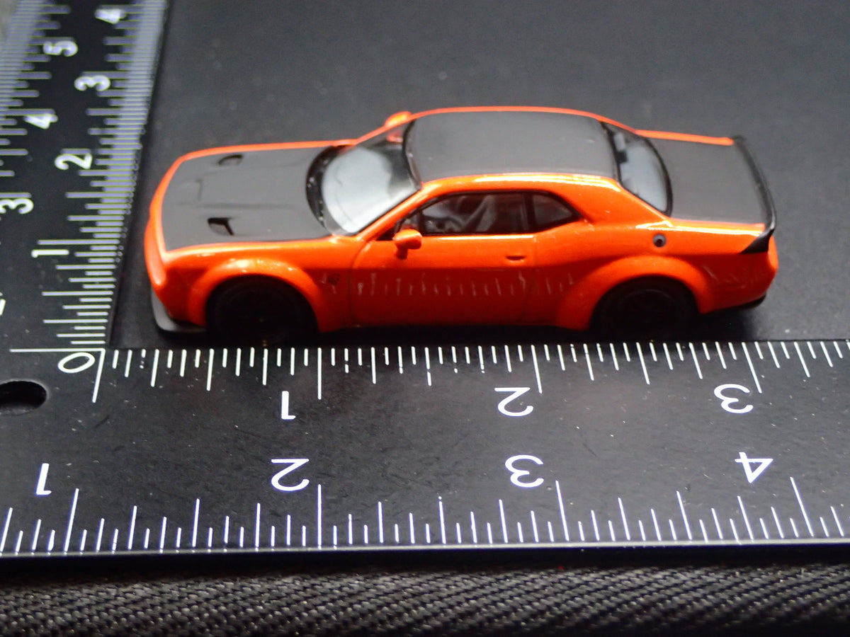 2011-2023 DODGE CHALLENGER SRT HELLCAT ORANGE 1/64 SCALE DIECAST MODEL CAR