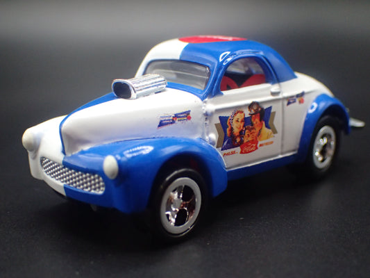 1941 41 WILLY'S COUPE NHRA COCA COLA COKE 1:64 SCALE DIECAST MODEL CAR-Burning Rubber Toy Company