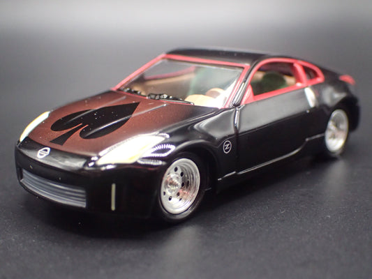 2003-2009 NISSAN 350Z JDM BLACK 1:64 SCALE COLLECTIBLE DIECAST MODEL CAR-Burning Rubber Toy Company