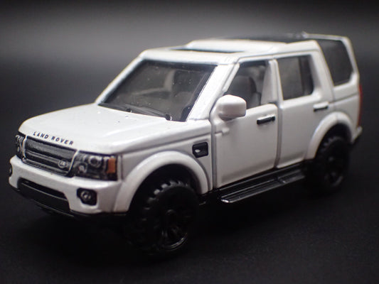 2009-2016 LAND ROVER LR4 WHITE 1/64 SCALE COLLECTIBLE DIECAST MODEL CAR-Burning Rubber Toy Company