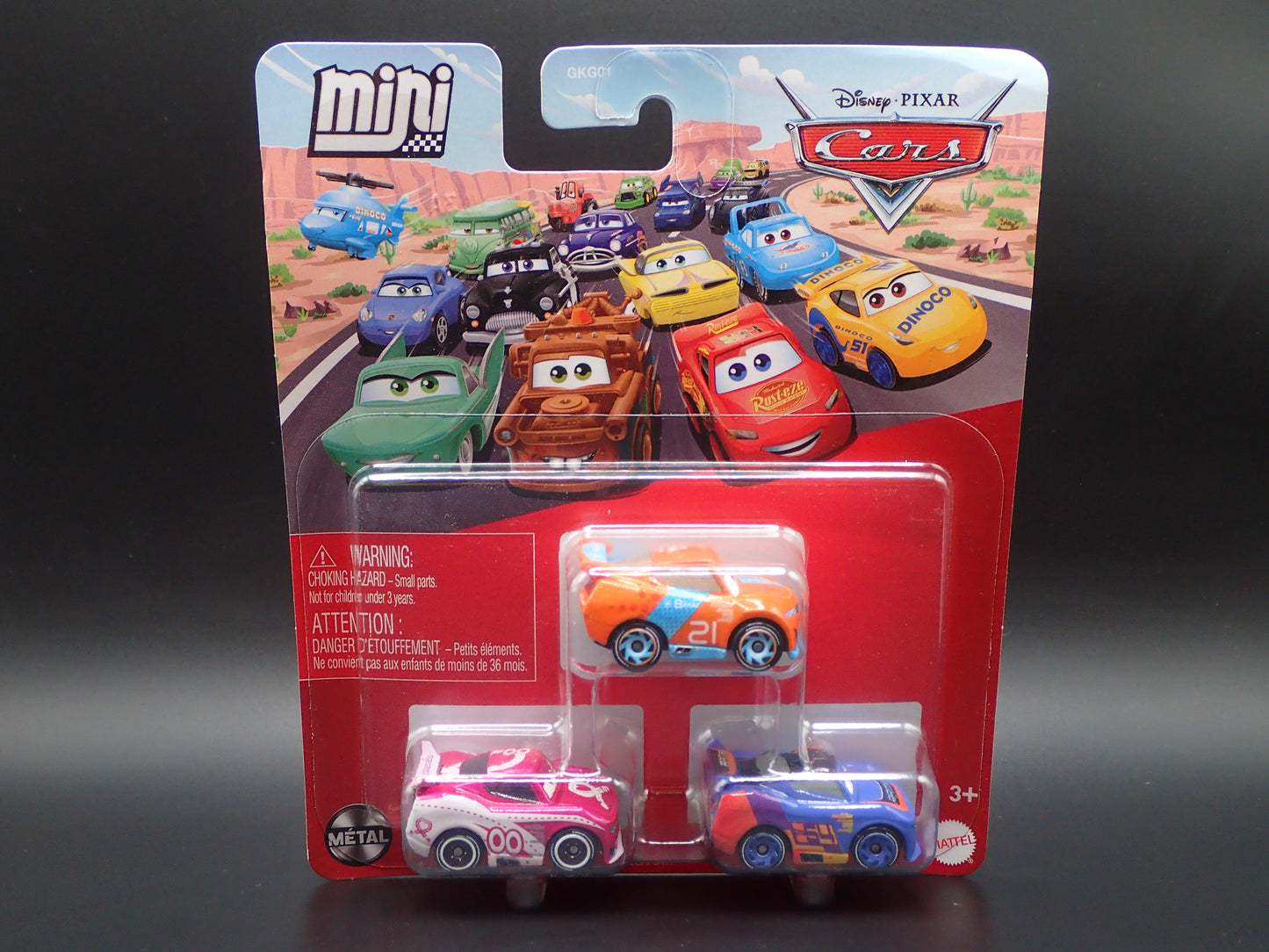 2026 DISNEY PIXAR CARS MINI RACERS 3 PACK RYAN LANEY, DEPEDAL, FLIP DOVER