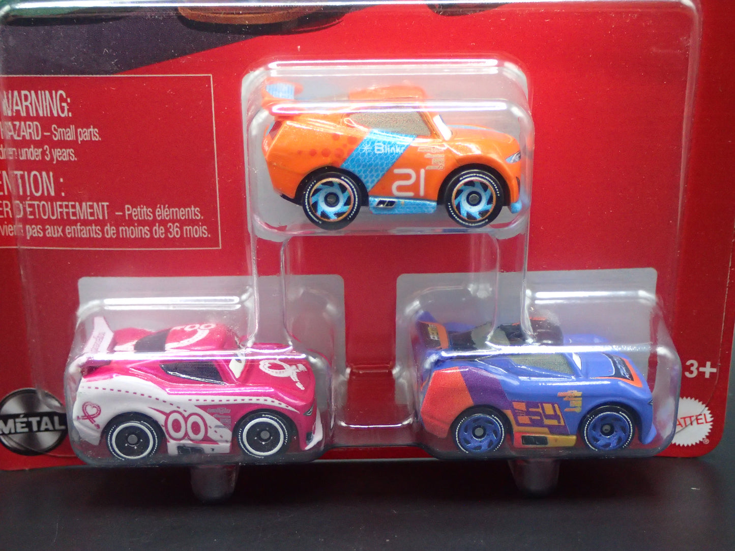 2026 DISNEY PIXAR CARS MINI RACERS 3 PACK RYAN LANEY, DEPEDAL, FLIP DOVER