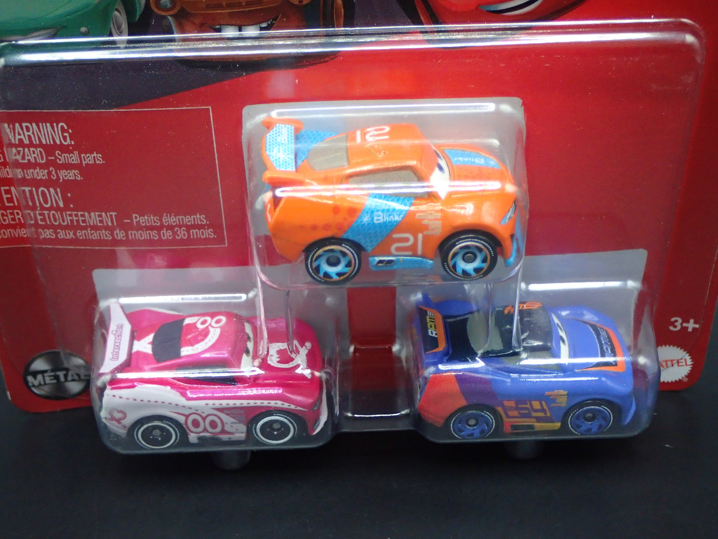2026 DISNEY PIXAR CARS MINI RACERS 3 PACK RYAN LANEY, DEPEDAL, FLIP DOVER