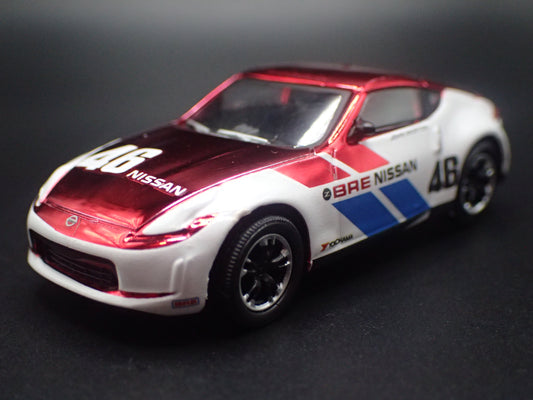 2009-2020 NISSAN 370Z BRE WHITE 1:64 SCALE COLLECTIBLE DIECAST MODEL CAR-Burning Rubber Toy Company