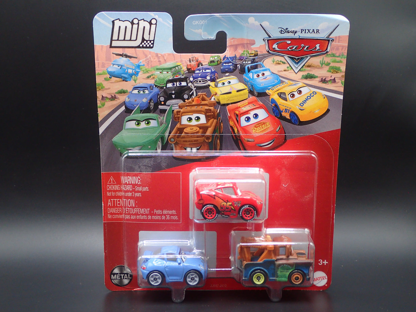 2026 DISNEY PIXAR CARS MINI RACERS 3 PACK MCQUEEN, MATER, SALLY