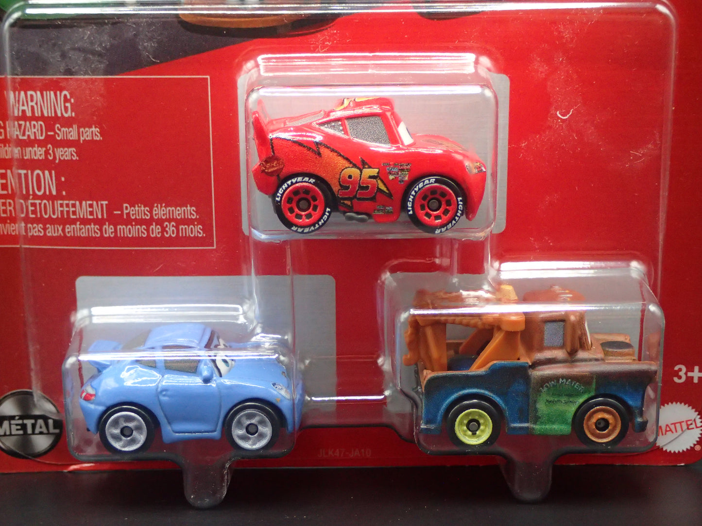2026 DISNEY PIXAR CARS MINI RACERS 3 PACK MCQUEEN, MATER, SALLY