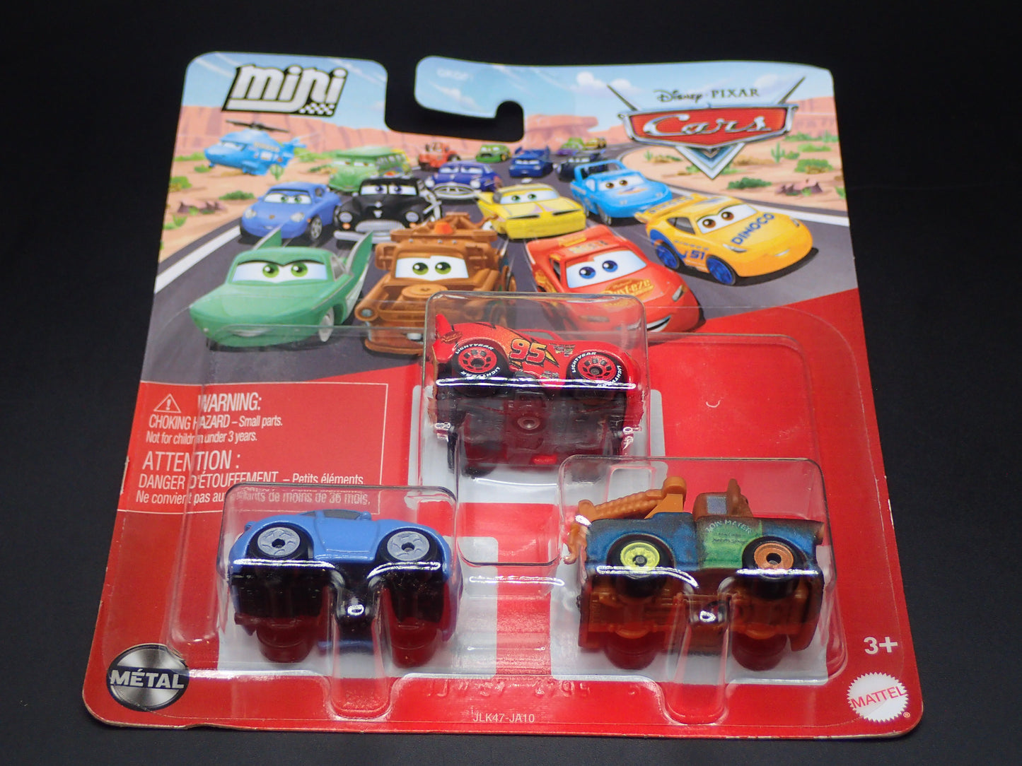 2026 DISNEY PIXAR CARS MINI RACERS 3 PACK MCQUEEN, MATER, SALLY