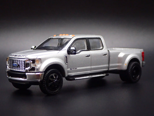 2017-2022 FORD F450 XL SUPER DUTY DUALLY TRUCK SILVER 1:64 SCALE DIECAST CAR