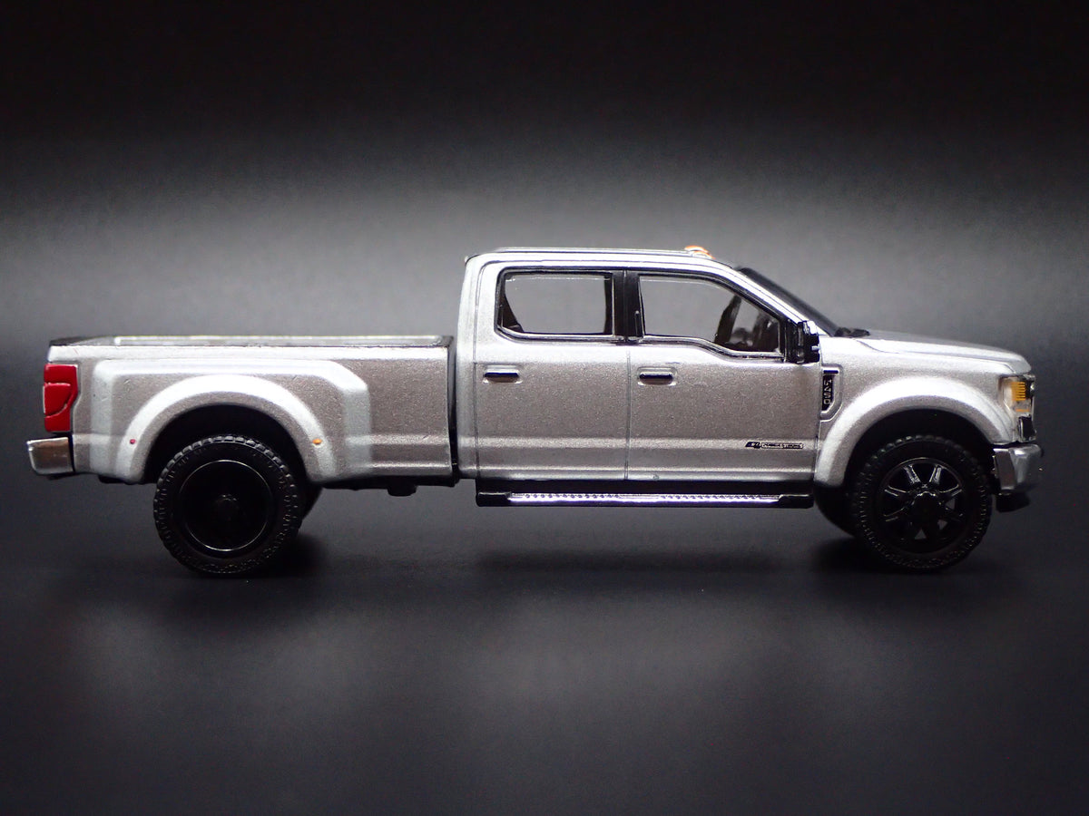 2017-2022 FORD F450 XL SUPER DUTY DUALLY TRUCK SILVER 1:64 SCALE DIECAST CAR
