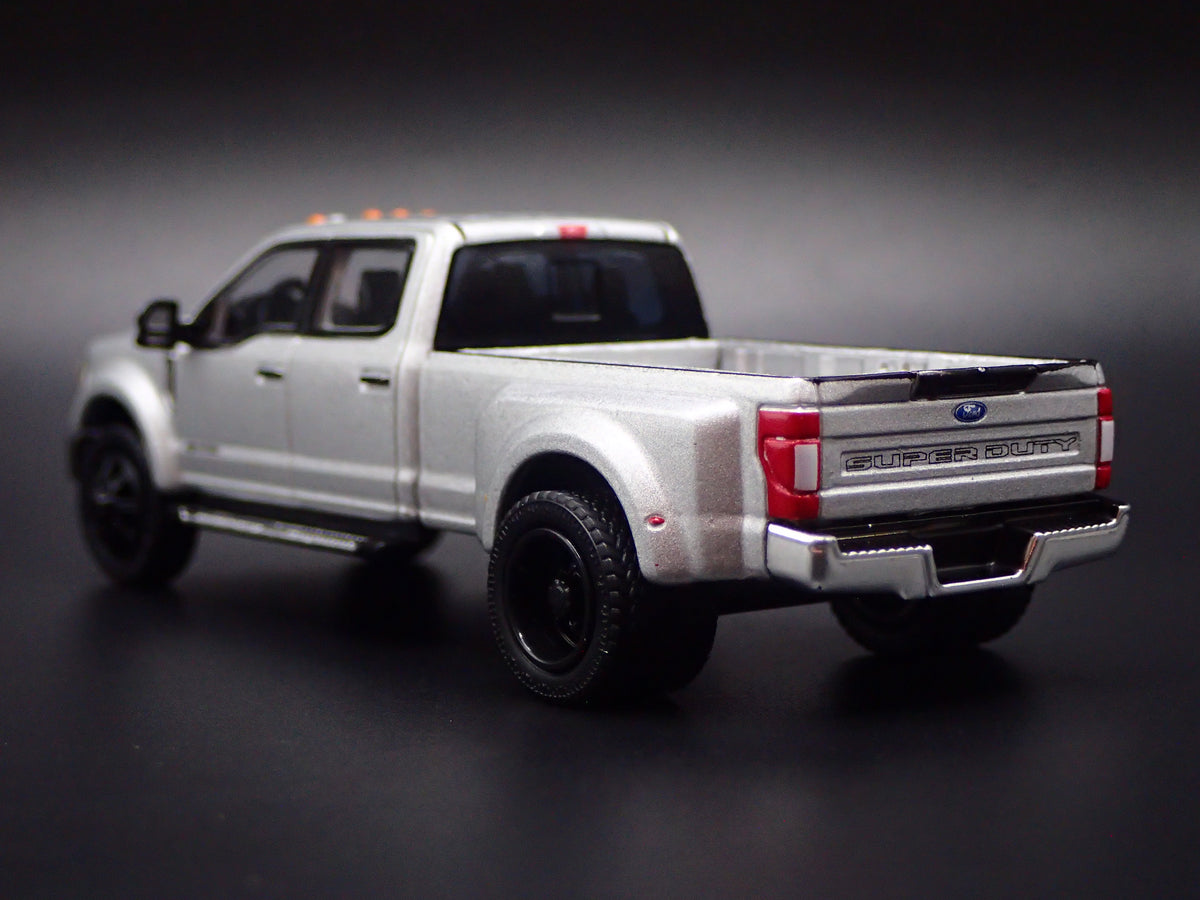 2017-2022 FORD F450 XL SUPER DUTY DUALLY TRUCK SILVER 1:64 SCALE DIECAST CAR