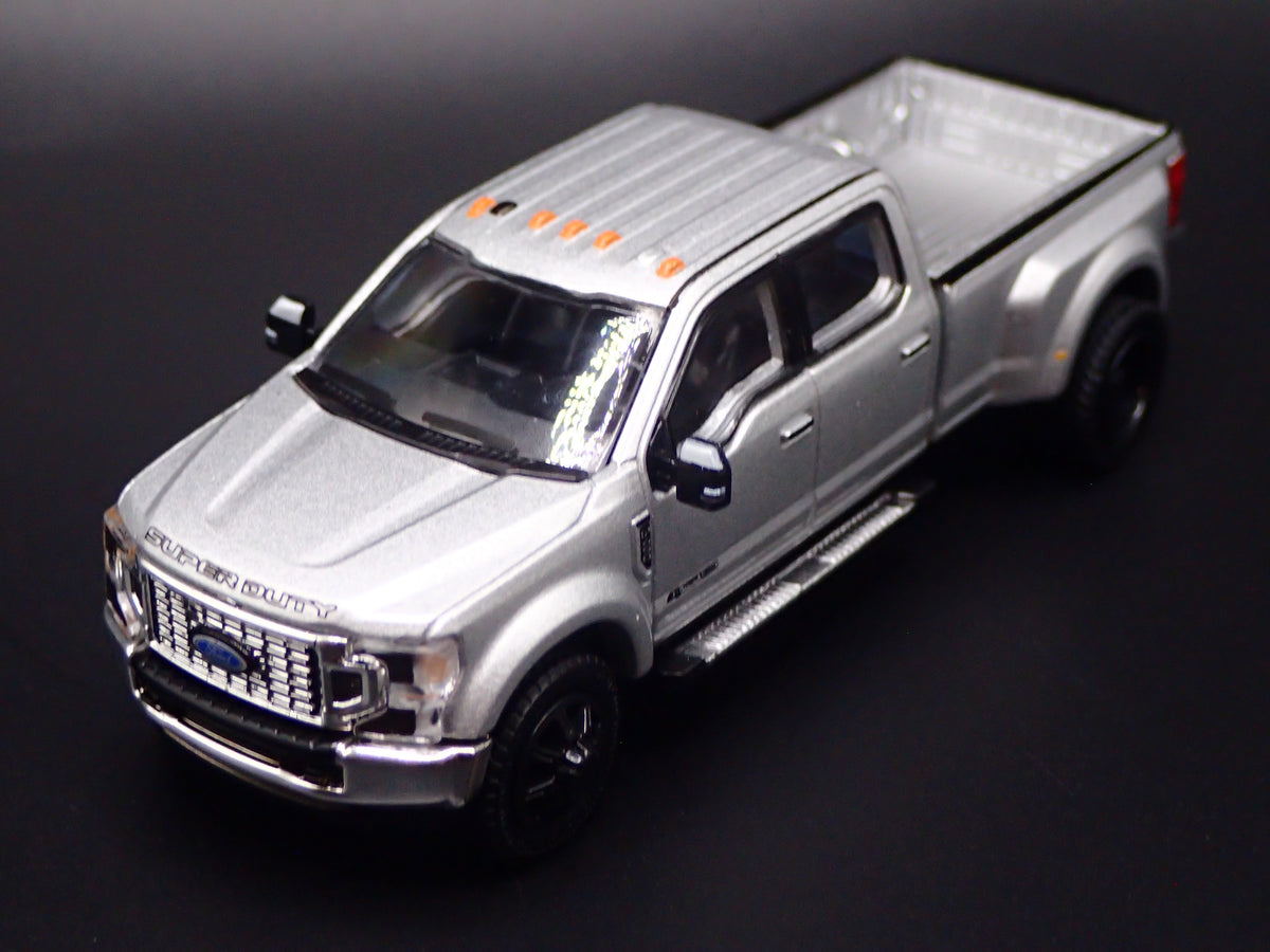 2017-2022 FORD F450 XL SUPER DUTY DUALLY TRUCK SILVER 1:64 SCALE DIECAST CAR