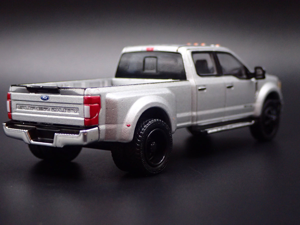 2017-2022 FORD F450 XL SUPER DUTY DUALLY TRUCK SILVER 1:64 SCALE DIECAST CAR