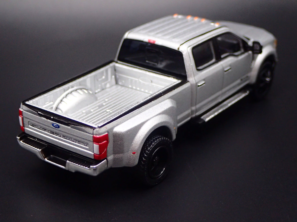 2017-2022 FORD F450 XL SUPER DUTY DUALLY TRUCK SILVER 1:64 SCALE DIECAST CAR