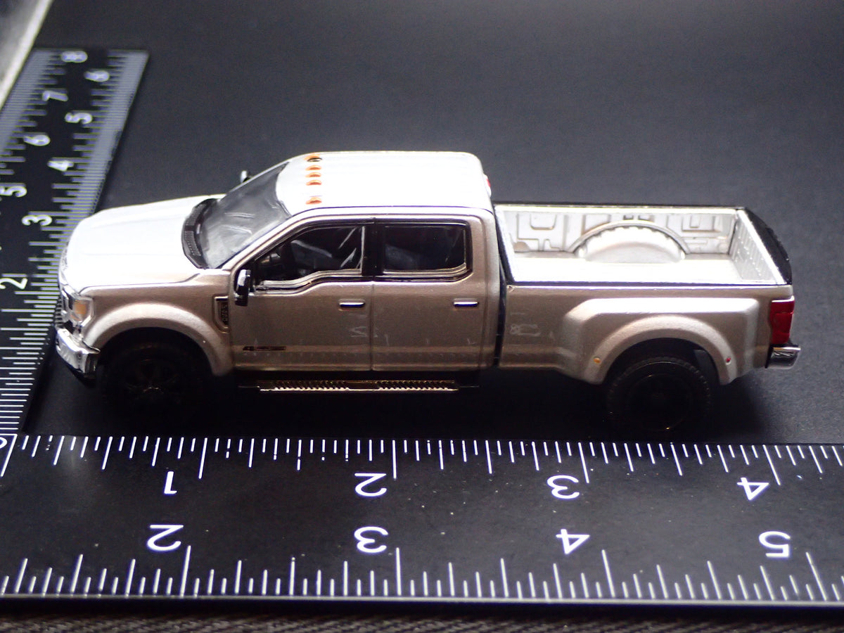 2017-2022 FORD F450 XL SUPER DUTY DUALLY TRUCK SILVER 1:64 SCALE DIECAST CAR