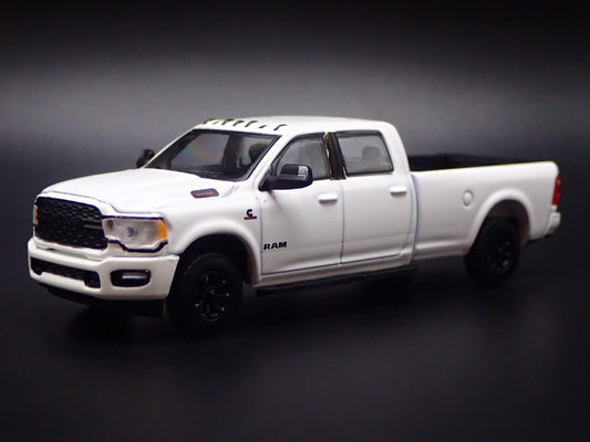 2019-2026 RAM 2500 BIGHORN PICKUP TRUCK WHITE 1/64 SCALE DIECAST MODEL CAR-Burning Rubber Toy Company