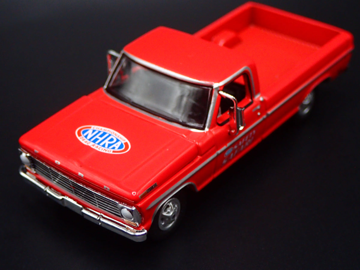 1969 69 FORD F250 PICKUP TRUCK w HITCH NHRA 1:64 SCALE DIORAMA DIECAST MODEL CAR