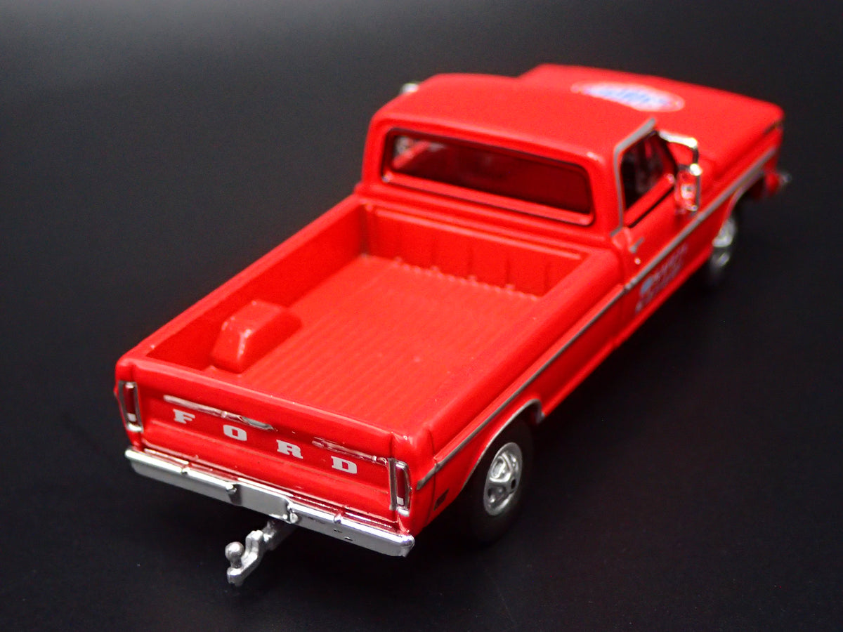 1969 69 FORD F250 PICKUP TRUCK w HITCH NHRA 1:64 SCALE DIORAMA DIECAST MODEL CAR