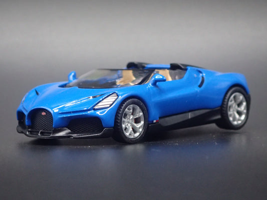 2024-2025 BUGATTI W16 MISTRAL 1:64 SCALE COLLECTIBLE DIORAMA DIECAST MODEL CAR