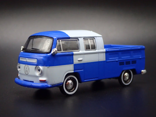 1967-1979 VW VOLKSWAGEN TYPE 2 DOUBLE CAB PICKUP 1/64 SCALE DIECAST MODEL CAR