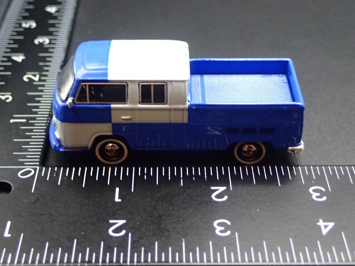 1967-1979 VW VOLKSWAGEN TYPE 2 DOUBLE CAB PICKUP 1/64 SCALE DIECAST MODEL CAR