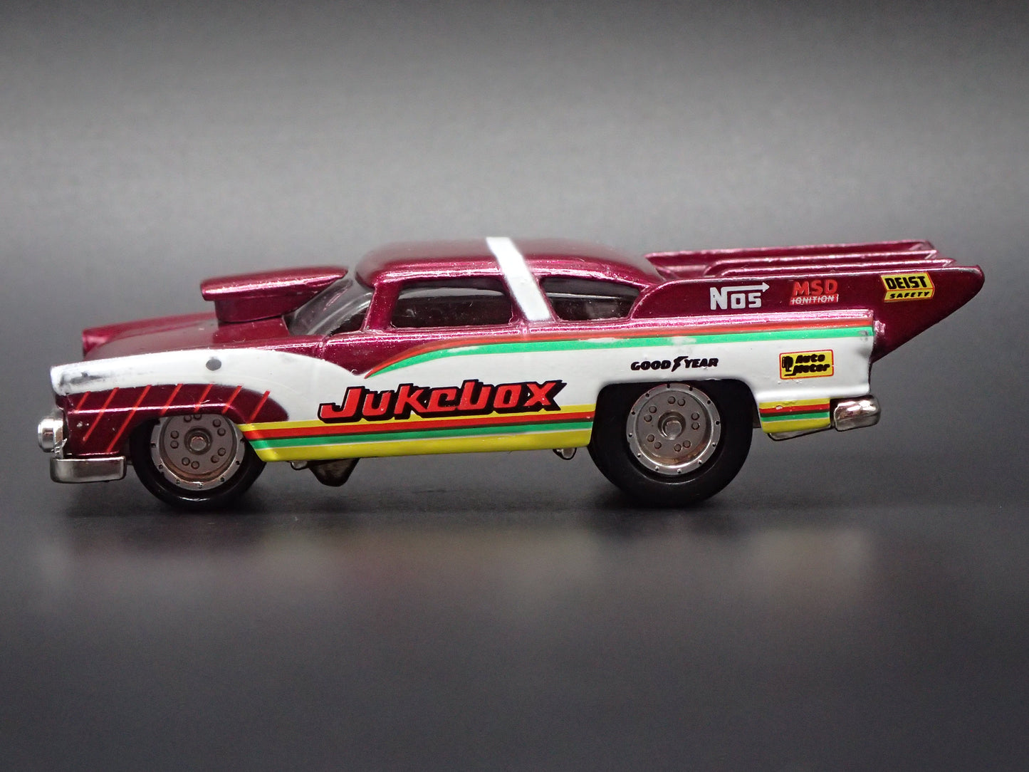 1955 55 FORD CROWN VICTORIA NHRA JUKEBOX 1:64 SCALE DIORAMA DIECAST MODEL CAR