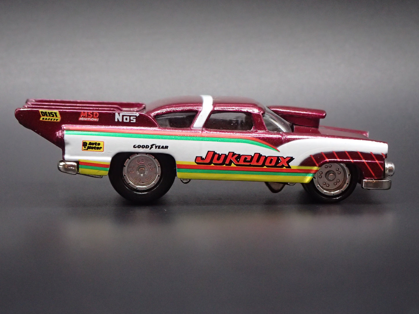 1955 55 FORD CROWN VICTORIA NHRA JUKEBOX 1:64 SCALE DIORAMA DIECAST MODEL CAR