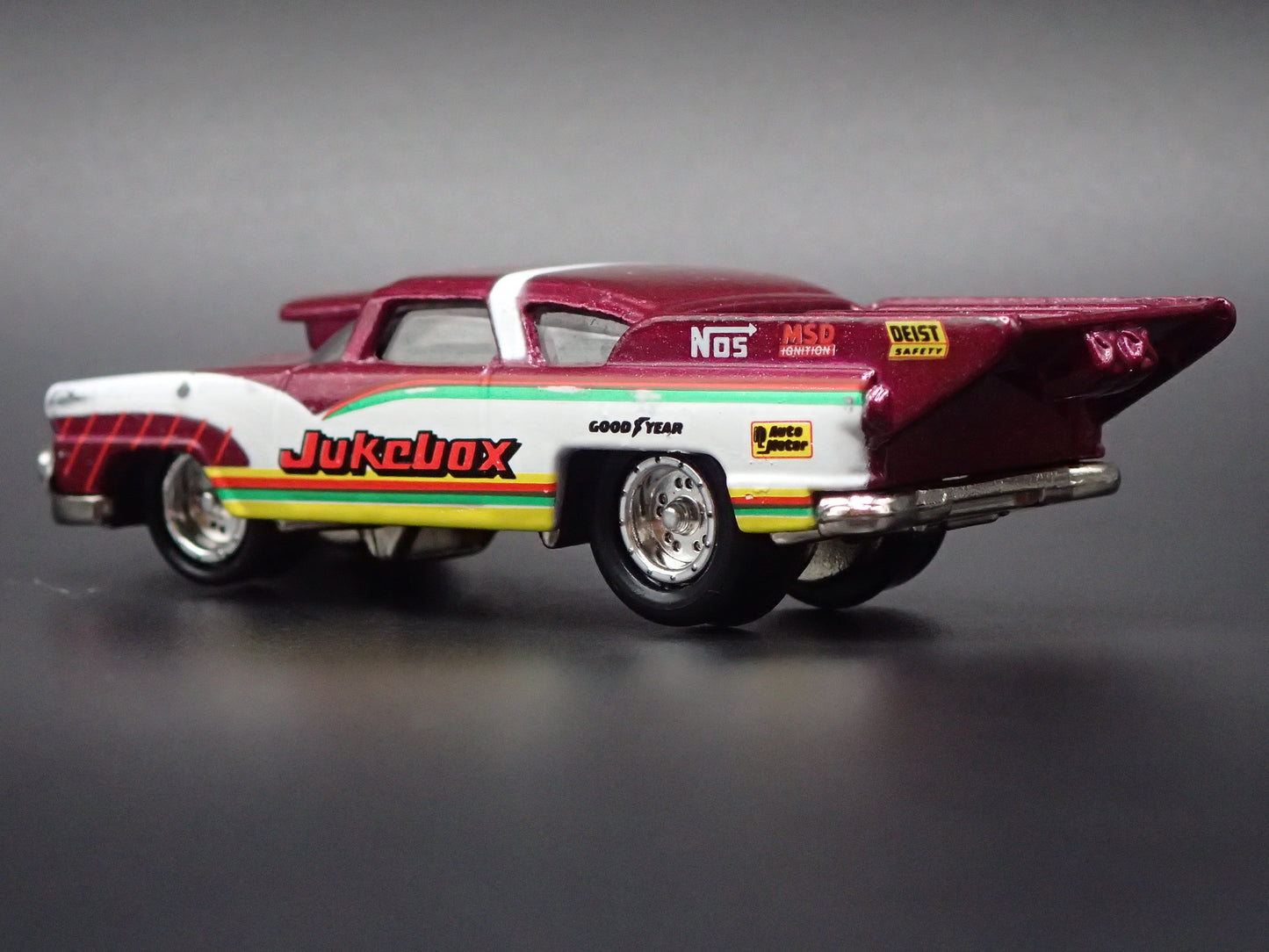 1955 55 FORD CROWN VICTORIA NHRA JUKEBOX 1:64 SCALE DIORAMA DIECAST MODEL CAR