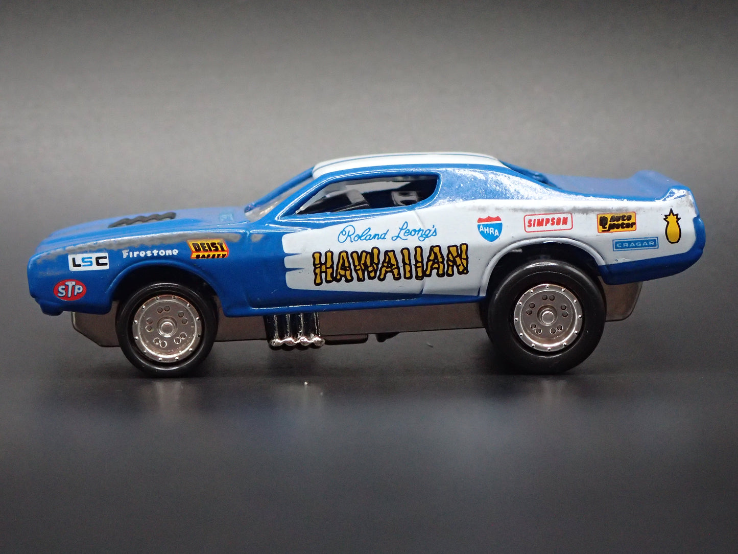 1971 71 DODGE CHARGER NHRA FUNNY CAR HAWAIIAN RARE 1/64 SCALE DIECAST MODEL CAR