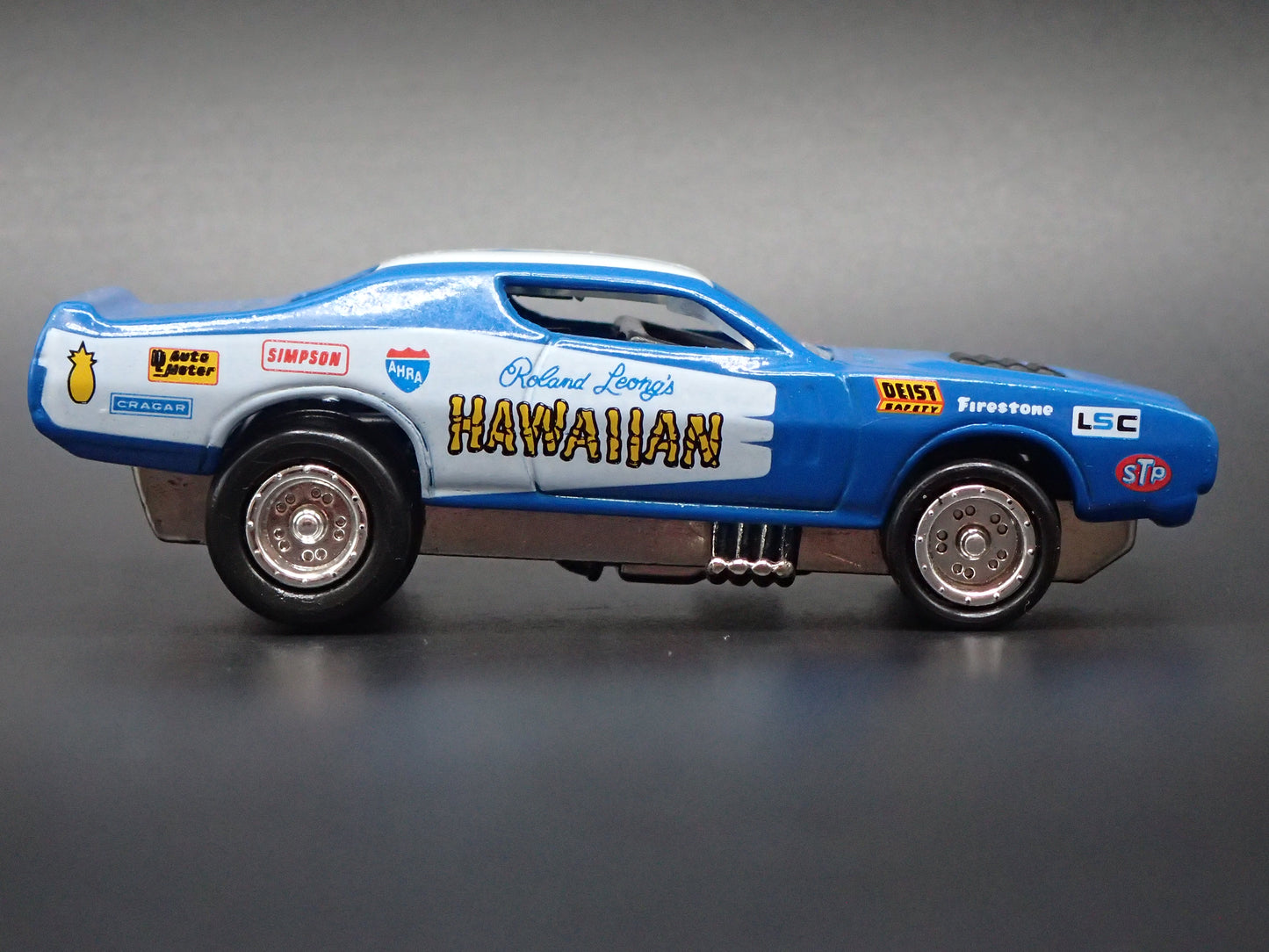 1971 71 DODGE CHARGER NHRA FUNNY CAR HAWAIIAN RARE 1/64 SCALE DIECAST MODEL CAR
