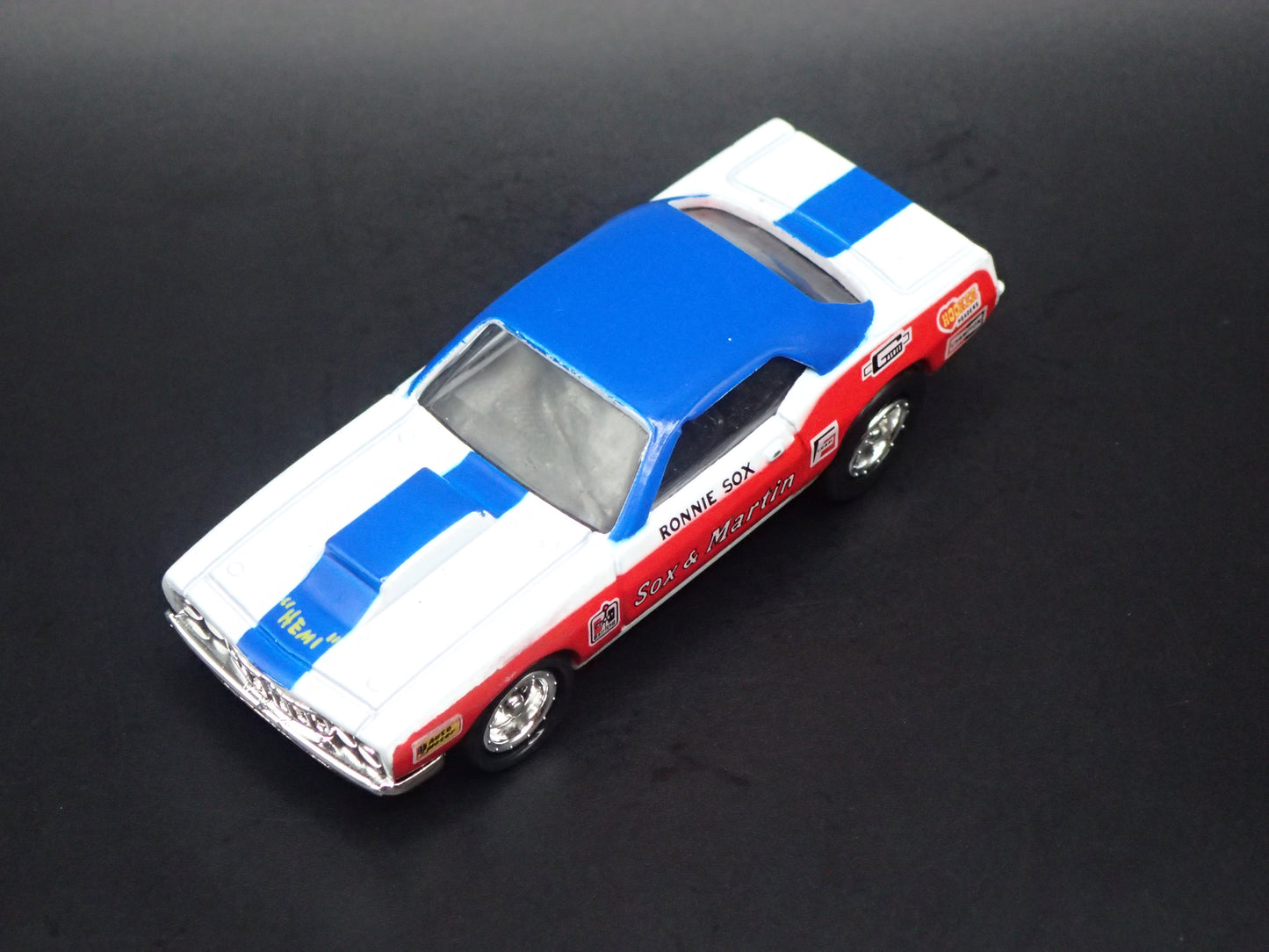 1971 71 PLYMOUTH BARRACUDA CUDA SOX & MARTIN NHRA 1/64 SCALE DIECAST MODEL CAR