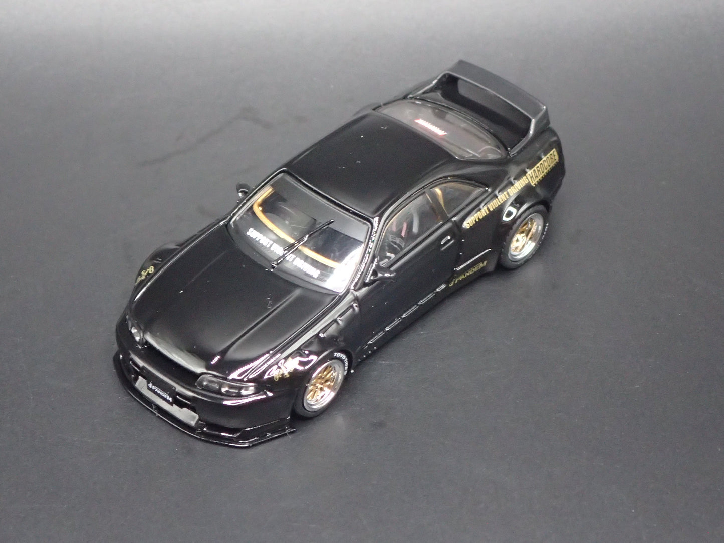 1993-1998 NISSAN SKYLINE GTR BCNR33 PANDEM ROCKET BUNNY 1:64 SCALE DIECAST MODEL CAR
