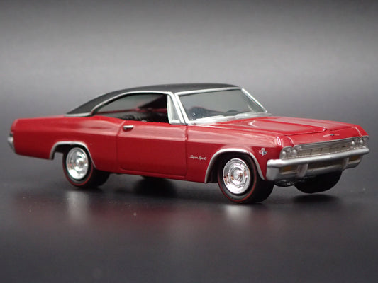 1965 65 CHEVY CHEVROLET IMPALA SS RED 1:64 SCALE DIORAMA DIECAST MODEL CAR