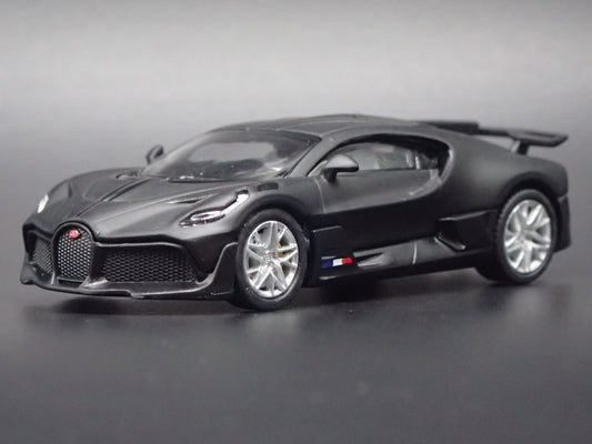 2019-2021 BUGATTI DIVO SUPER CAR BLACK 1:64 SCALE COLLECTIBLE DIECAST MODEL CAR