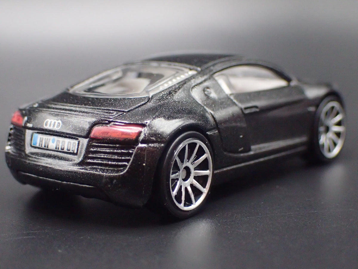2006-2015 AUDI R8 SUPERCAR BLACK 1:64 SCALE COLLECTIBLE DIORAMA DIECAST MODEL CAR