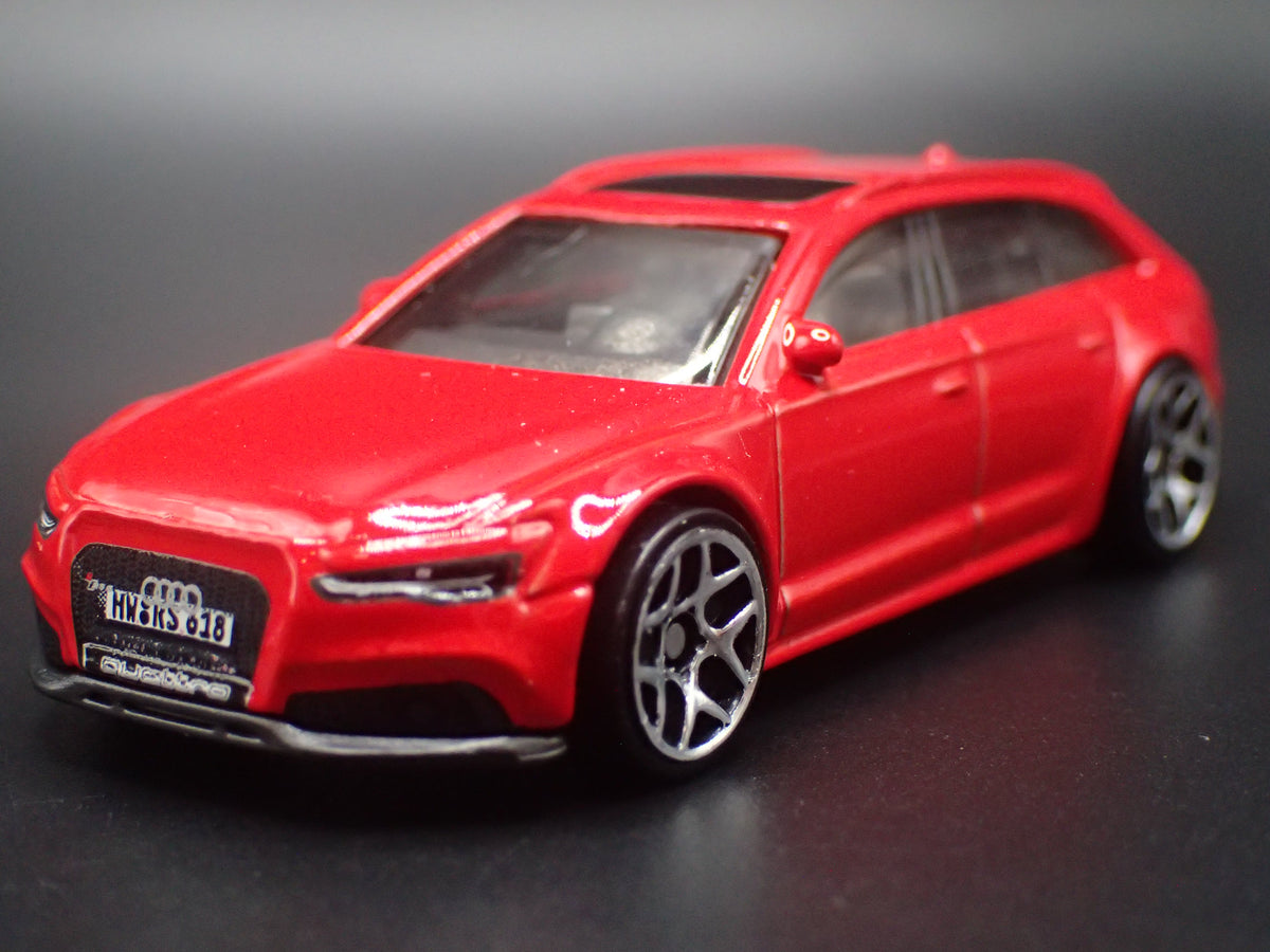 2013-2018 AUDI AVANT RS6 STATION WAGON RED 1/64 SCALE DIORAMA DIECAST MODEL CAR