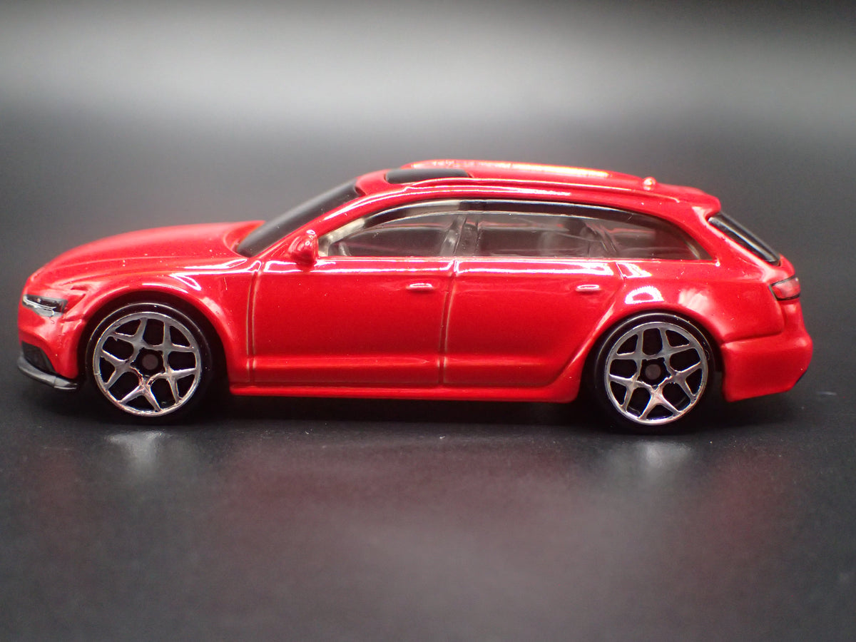 2013-2018 AUDI AVANT RS6 STATION WAGON RED 1/64 SCALE DIORAMA DIECAST MODEL CAR